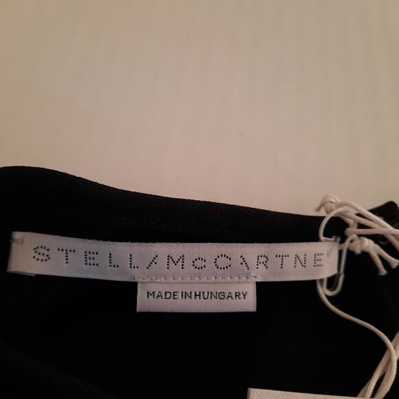 Stella McCartney Celeste Dress Women's Size 38 Black Long Sleeve Luxury Designer - Picture 9 of 11